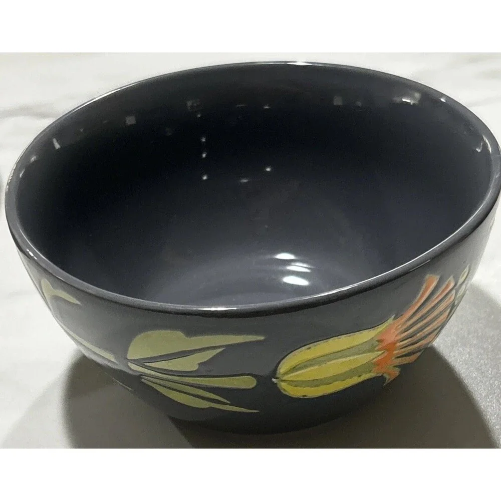 180 Robin Pickens Cereal Bowls Green Floral Textured Set of 4 Mixed Patterns